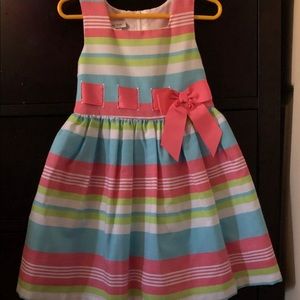 Girls stripe dress. Size 4T.